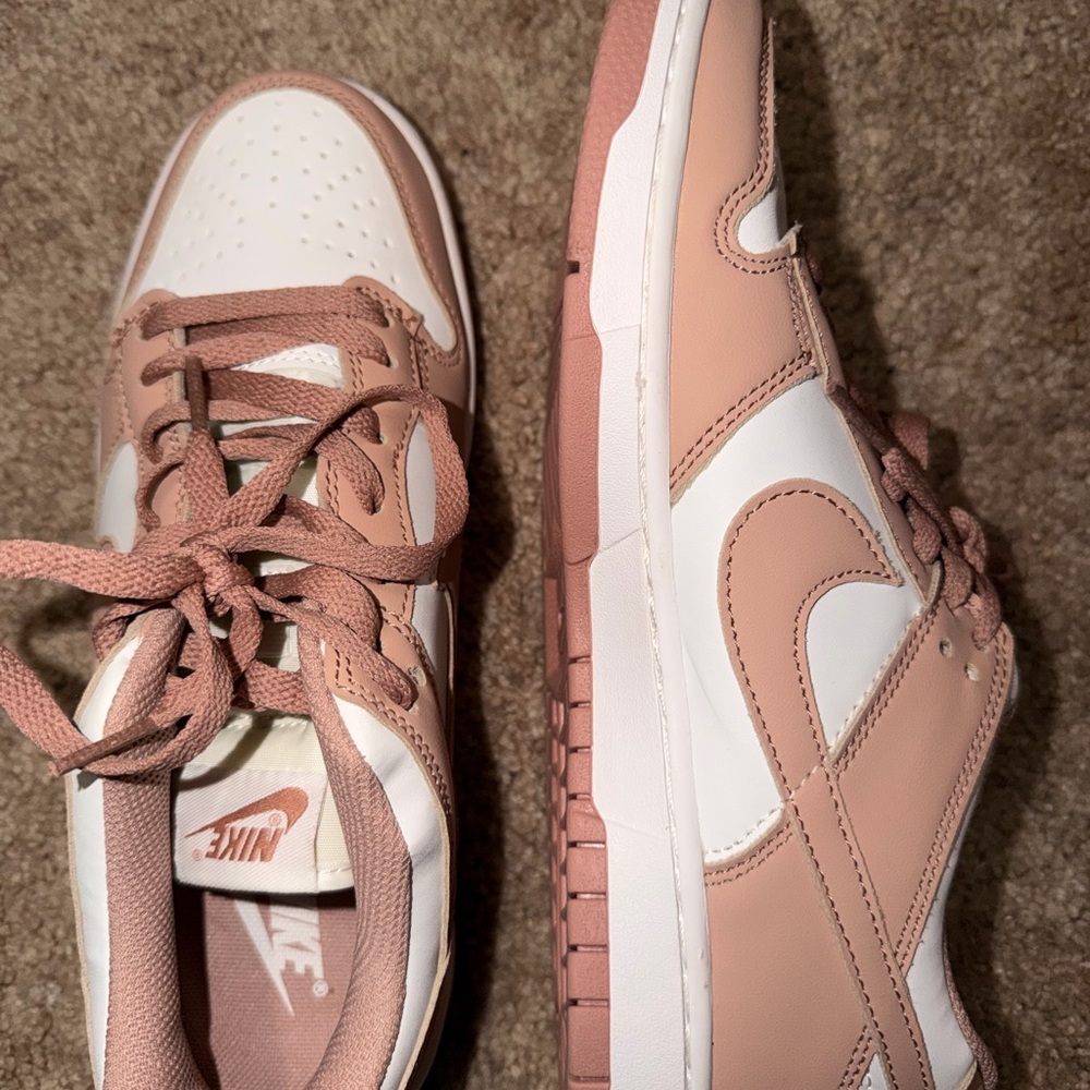 Nike Women's Blush and White Sneakers